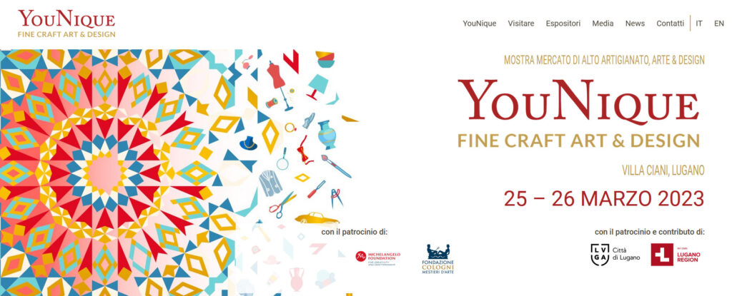 Al fianco di YouNique - Fine Craft art and design a Lugano